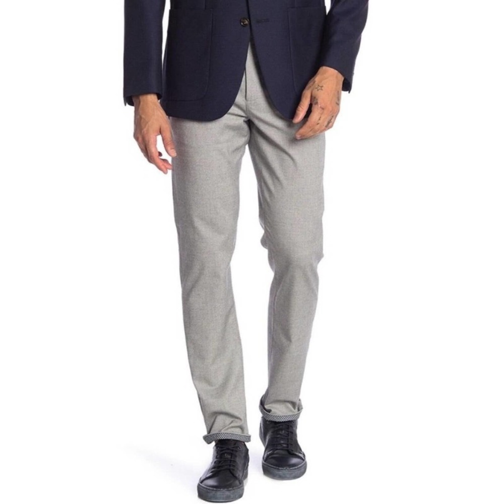 Ted Baker London Volvek Classic Fit Trouser in Grey Size 36 R